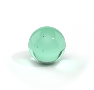 Kulka fi 6,35 mm 1/4" Szklana (SODA LIME) G100